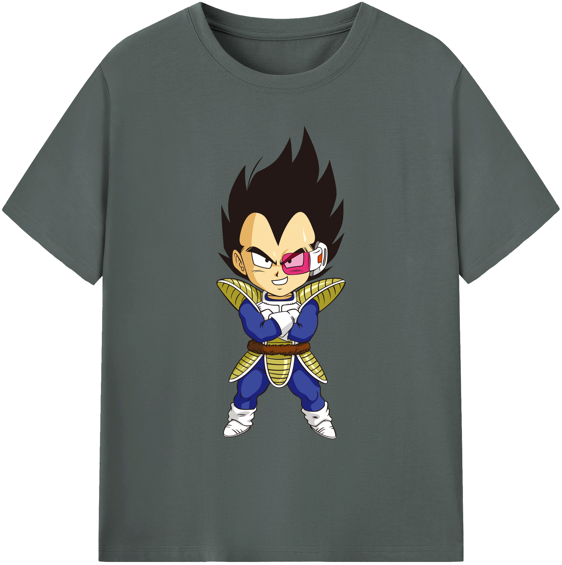 （画像用） ドラゴンボール ベジータ四世（Bejīta Yonsei）DRAGON BALL Vegeta IV 綿100％ メンズ半袖Tシャツ｜肌触りやわらか＆通気性